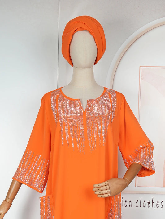 2025 Abayas for Women Dubai Luxury African Muslim Fashion Dress Caftan Wedding Party Dresses Boubou Robe African Clothing