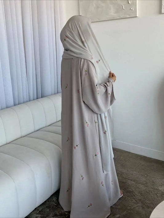 Abaya for Women Dresses Jalabiya Embroidery Ramadan Eid Muslim Morocco Dubai Abayas Party Kaftan Islam Arab Long Robe Vestidos