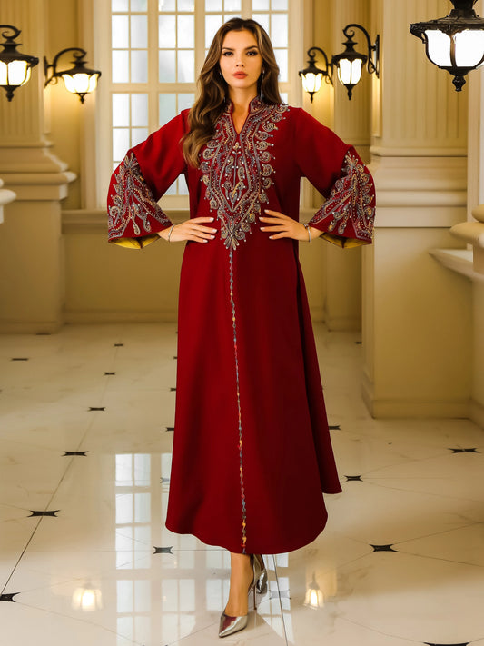 High-Quality Fabric, Geometric Pattern, Perfect for Casual Attire, Versatile Abaya | Traditional Attire. | Luxurious Appearance, Abay