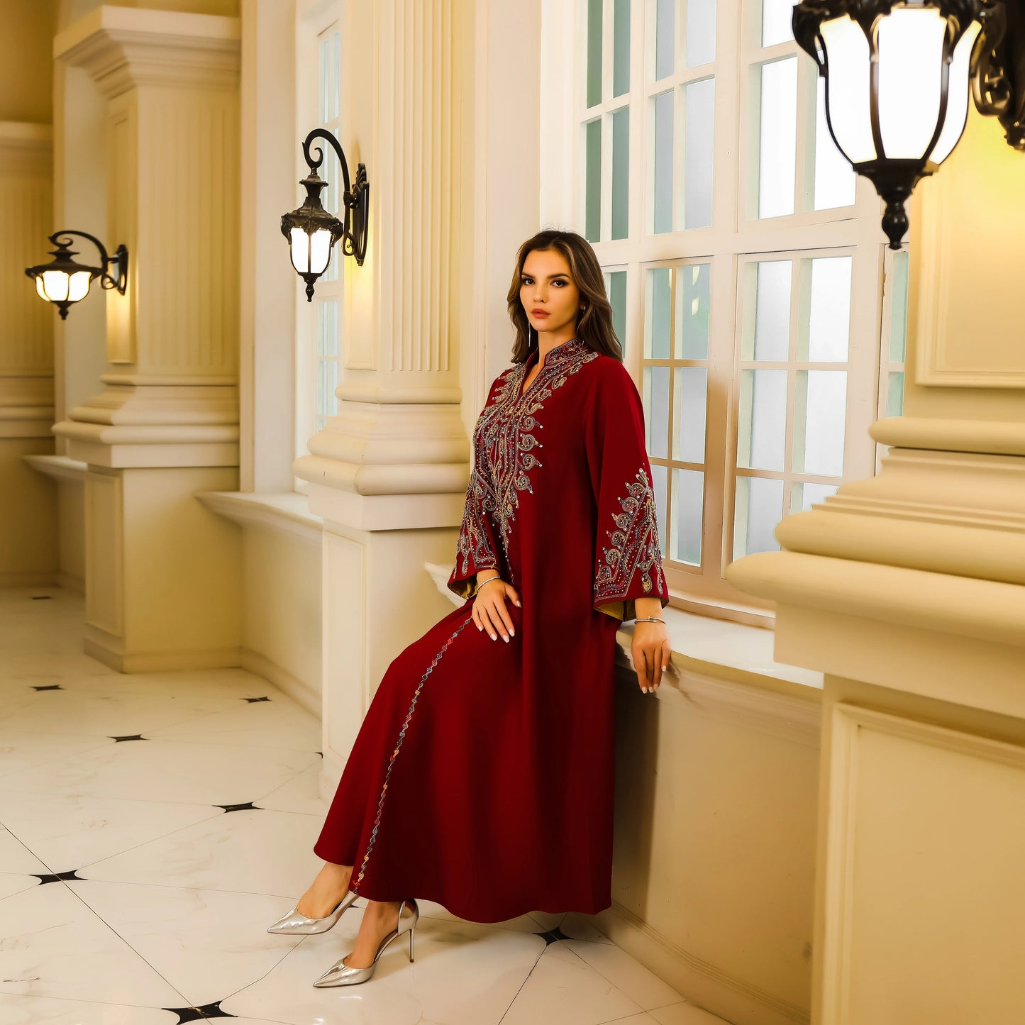 High-Quality Fabric, Geometric Pattern, Perfect for Casual Attire, Versatile Abaya | Traditional Attire. | Luxurious Appearance, Abay