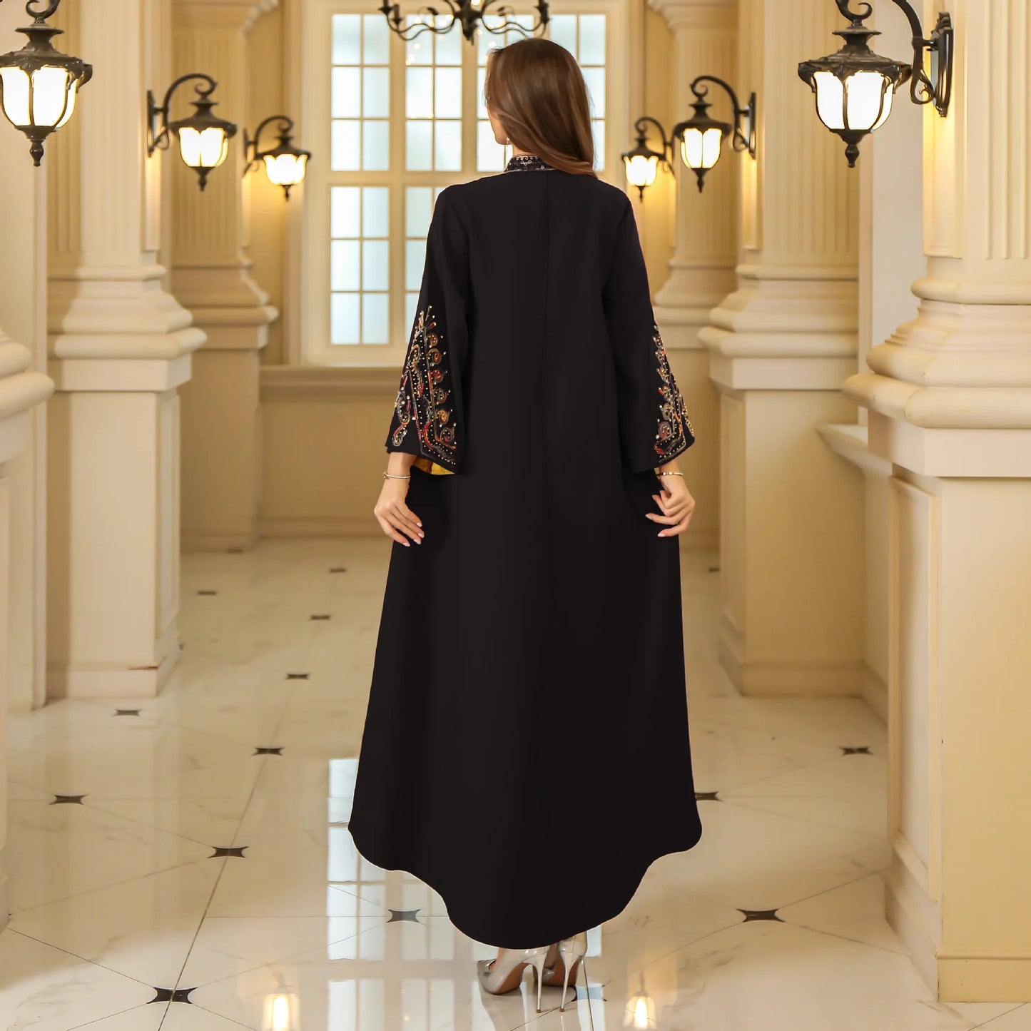 High-Quality Fabric, Geometric Pattern, Perfect for Casual Attire, Versatile Abaya | Traditional Attire. | Luxurious Appearance, Abay