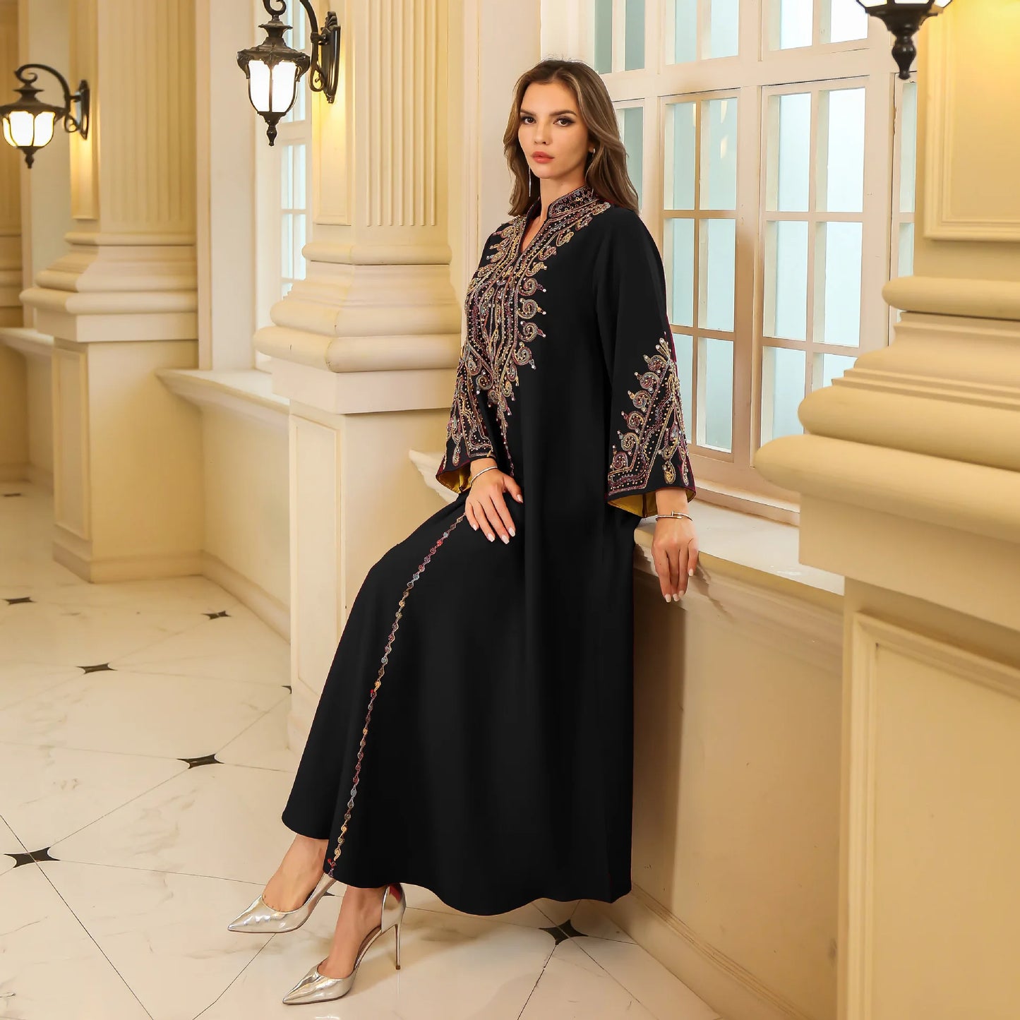 High-Quality Fabric, Geometric Pattern, Perfect for Casual Attire, Versatile Abaya | Traditional Attire. | Luxurious Appearance, Abay