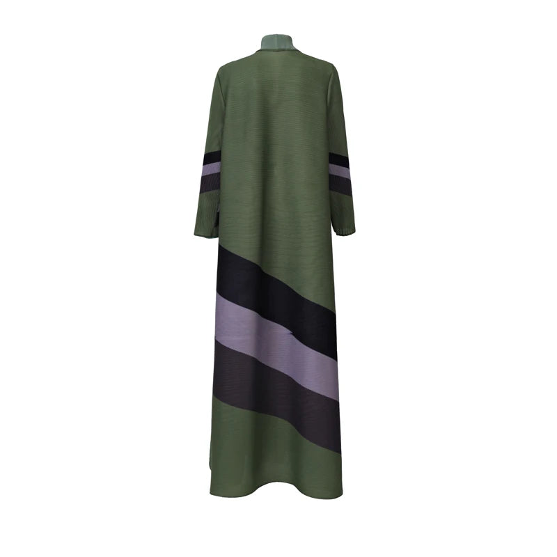 Abaya women muslim dress 2025 casual women dress Abaya high quality printed fabric pleated abaya